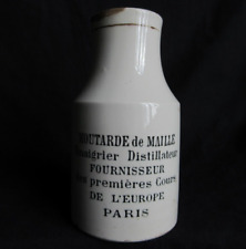 ANCIEN POT à MOUTARDE MAILLE PARIS MOUTARDIER 130 mm 19 e mustard