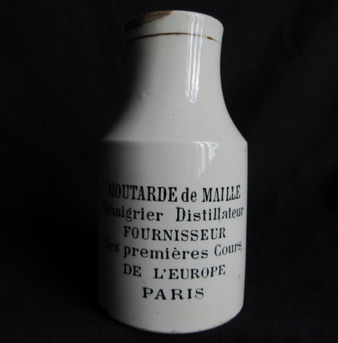 Ancien pot moutarde - pot, maille