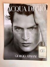Publicité de presse de 2002- Giorgio Armani Aqua di Gio pour homme- French Ad