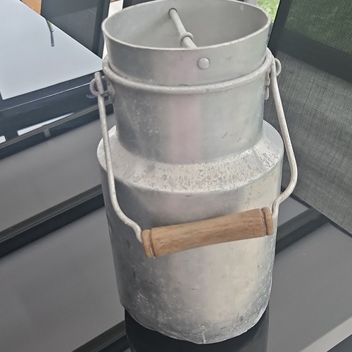 Pot lait ancien - pot, métal