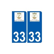 33 Labarde logo autocollant