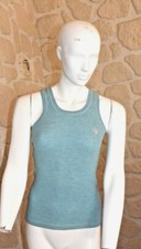 Débardeur bleu neuf avec cachemire taille S Lucien Pellat-Finet (sm)