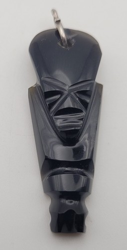 Pendentif tiki ancien verre - pendentif,