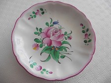 ANCIEN COMPOTIER COUPE A FRUIT PLAT PIEDOUCHE FAIENCE SAINT CLEMENT