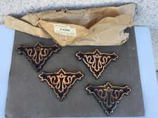 4 garnitures d'angles / Fonte cuivrée / Déco / Boîtes / Malles / Quincaillerie