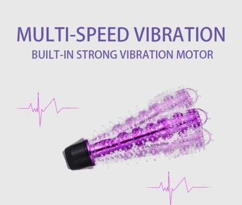 Vibromasseur violet picots - violet,