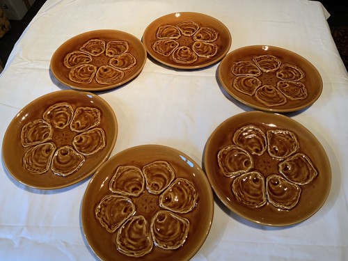 Assiettes huîtres de - 6,