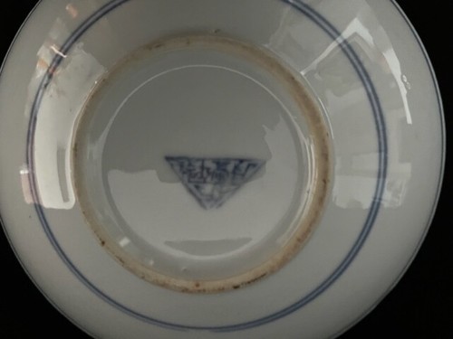 Bol chinois ancien - bleu, et