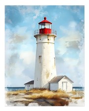 Phare côtier art mural
