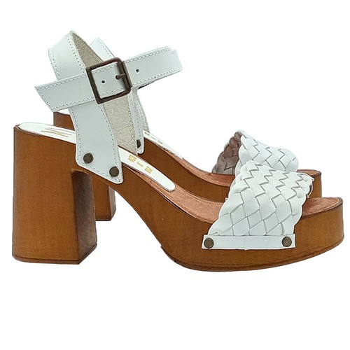 Mule blancs cuir - blancs, À