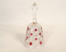 Clochette de table cristal taillé Anna Hutte Germany Allemagne XXè siècle