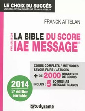 La Bible du Score IAE Message