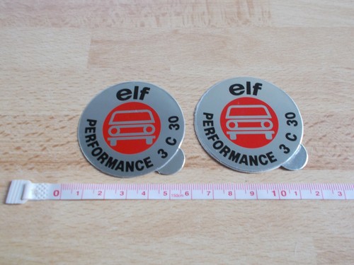 Autocollants huile elf - 2,