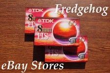 3 X TDK P5-60 Hs (Haut Standard) Vidéo 8/8mm/Hi8 Caméscope Cassettes/Cassettes