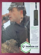 10/1984 PUB THOMSON-CSF TELECOMMUNICATIONS HF/BLU TRC 374 ORIGINAL GERMAN AD