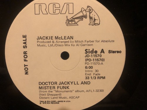 Jackie mclean doctor - mclean, 12”