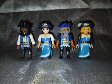 LOT FIGURINE PLAYMOBIL PERSONNAGE  PIRATE Corsaire Homme Femme Couple Pr Bateau