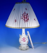 Lampe Herend "Nanking Bouquet Purpur NBP" Avec Abat-Jour
