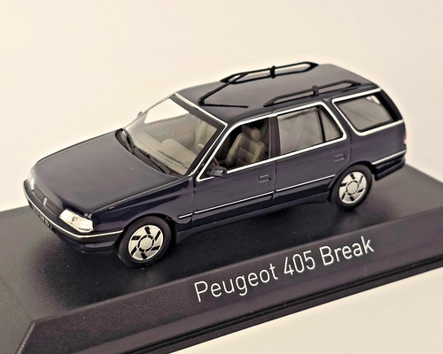 Peugeot 405 break bleu - peugeot,