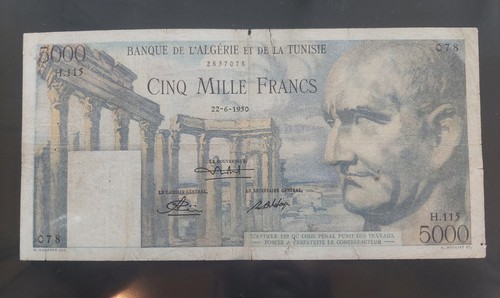 Billet algerie tunisie - algerie/tunisie, 5000