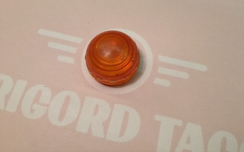 Cabochon rond vis feu - vis,