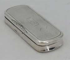 Boite à priser/tabatière, argent massif Vieillard (1819-1838), guillochée.