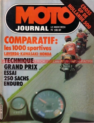 Moto journal 518 honda - honda, 900