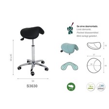 S3630 Tabouret Ergonomique