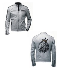 Veste de moto en cuir