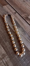 Collier Ras Du Cou Grosses Perles Vintage