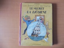 RARE BD TINTIN SECRET LICORNE (B1-1947) COTE 300€ TRES BON ETAT - PLASTIFIER