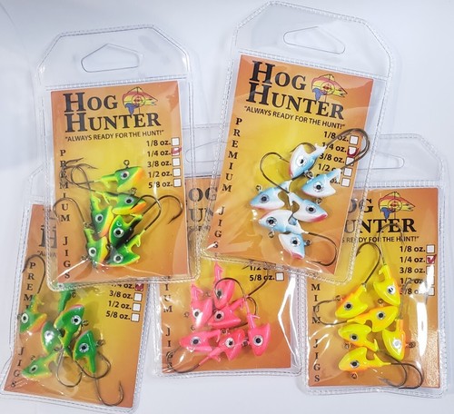 Stand jig heads bass - up,