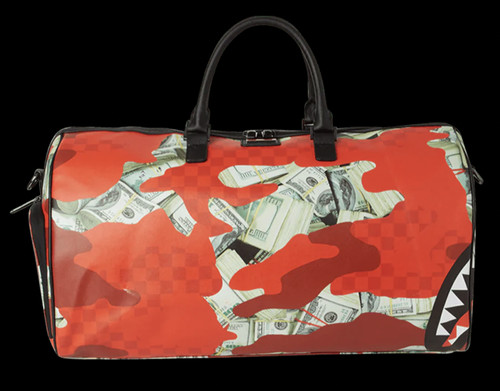 Sprayground money camo - camo, (red)