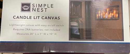 Candle lit canvas - candle,