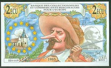 BILLET DE  2 ECU  BERGERAC