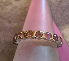      alliance   argent   massif  925   tourmalines poids 3.1g