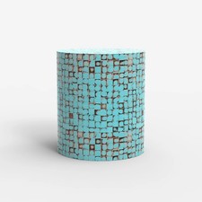 Table basse en bois incrusté