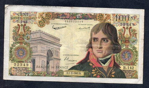 Billet 100 nouveaux francs - billet,