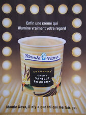 PUBLICITÉ DE PRESSE 2013 MAMIE NOVA GOURMAND CRÈME VANILLE BOURBON - ADVERTISING