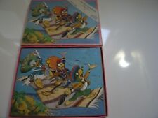 Petit puzzle ancien bois Walt Disney 3 Caballeros 20p Jouets Veza Bel état Boite