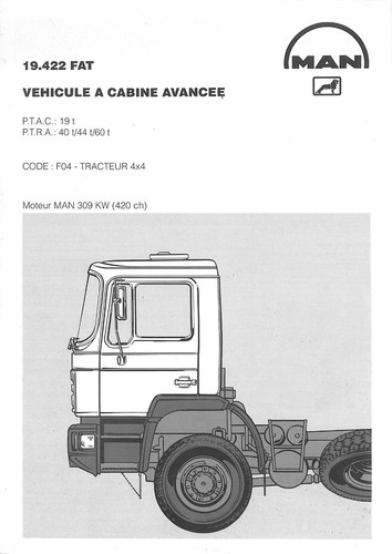 Man trucks tracteur - man, 19.422