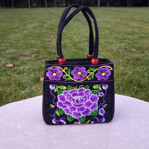 Sac messager ethnique brodé - messager,