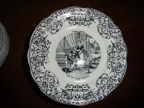 Assiette gien 19e - 19e,
