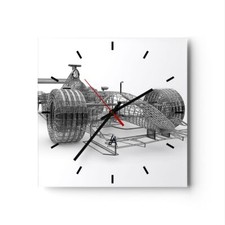 Horloge murale en verre