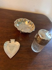 lot objets vintages, coupelle