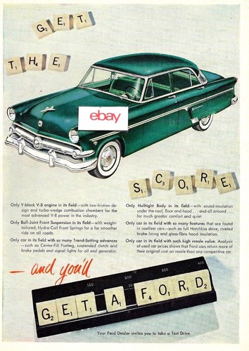 Ford motor company 1954 blue - 1954,