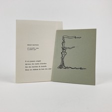 JEHAN MAYOUX . RARE FAIRE-PART