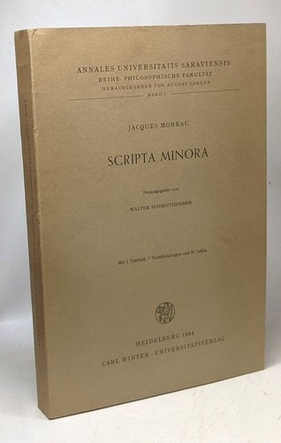 Scripta minora annales - minora,