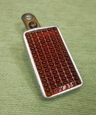 Ancien Reflecteur / Catadioptre - Verre et Alu - TPV 351 - Vélo Ancien - 1940's