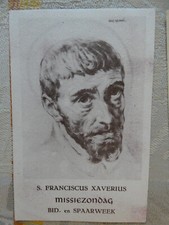Image pieuse saint francois xavier texte en flamand